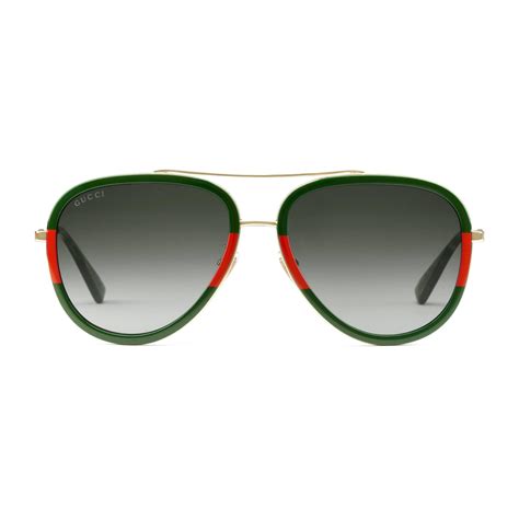 gucci glasses men green|Gucci aviator glasses frames.